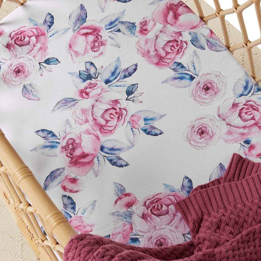 Lilac Skies | Baby Bassinet Sheet - Change Mat Cover