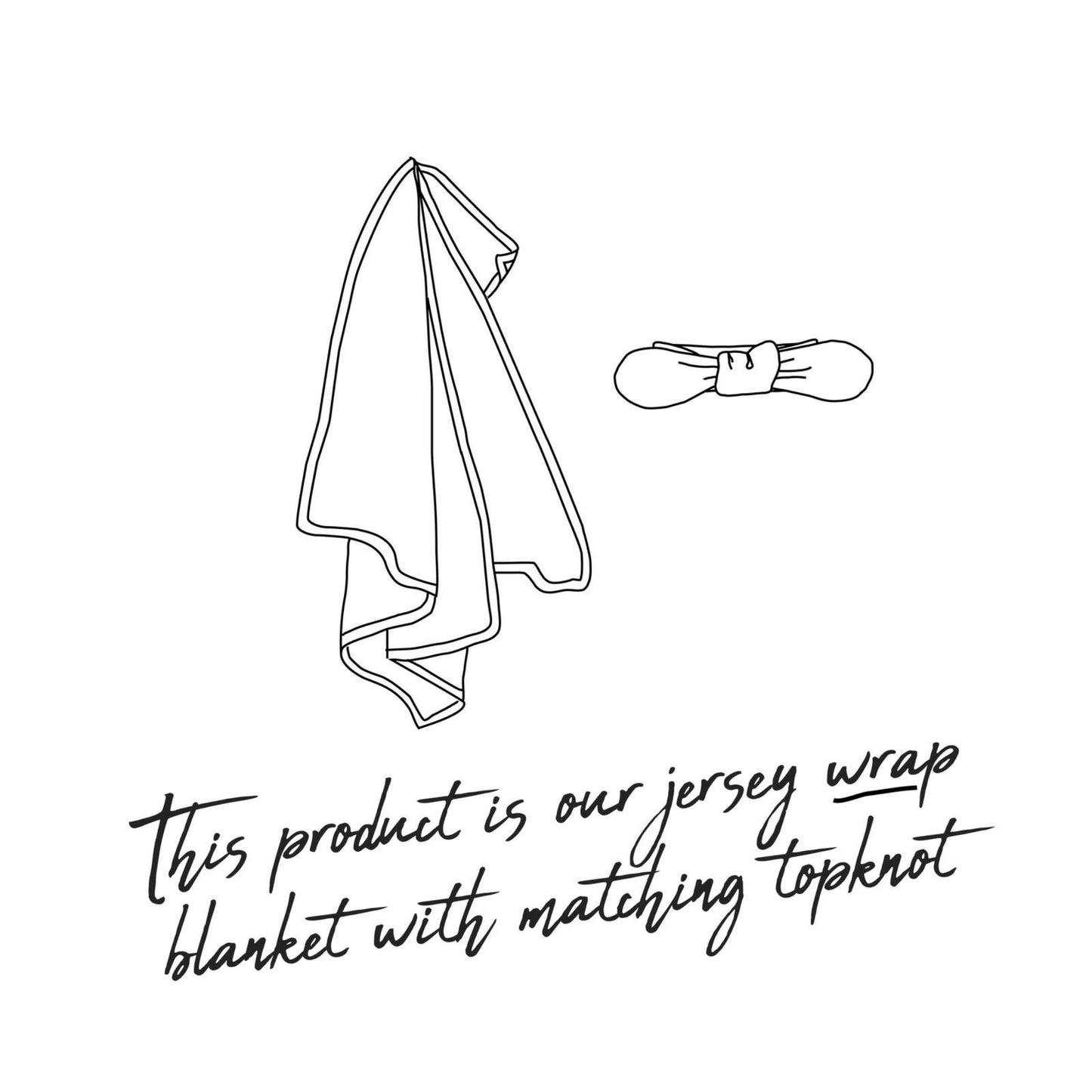 Jewel | Baby Cotton Jersey Wrap + Beanie