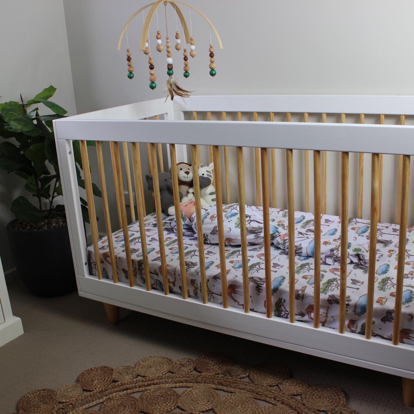 African Safari | Baby Cot Fitted Sheet