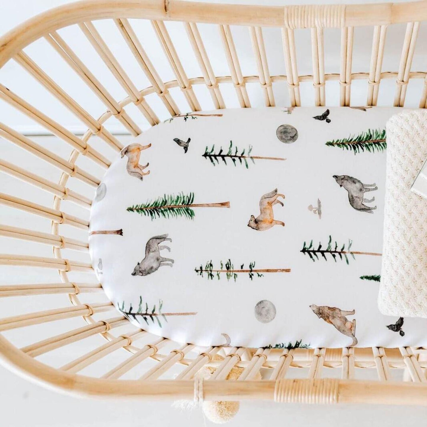 Alpha | Baby Bassinet Fitted Sheet - Change Mat Cover