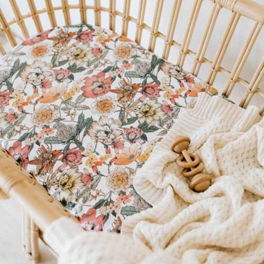 Cream | Cotton Knit Cot Blanket Baby Bedding