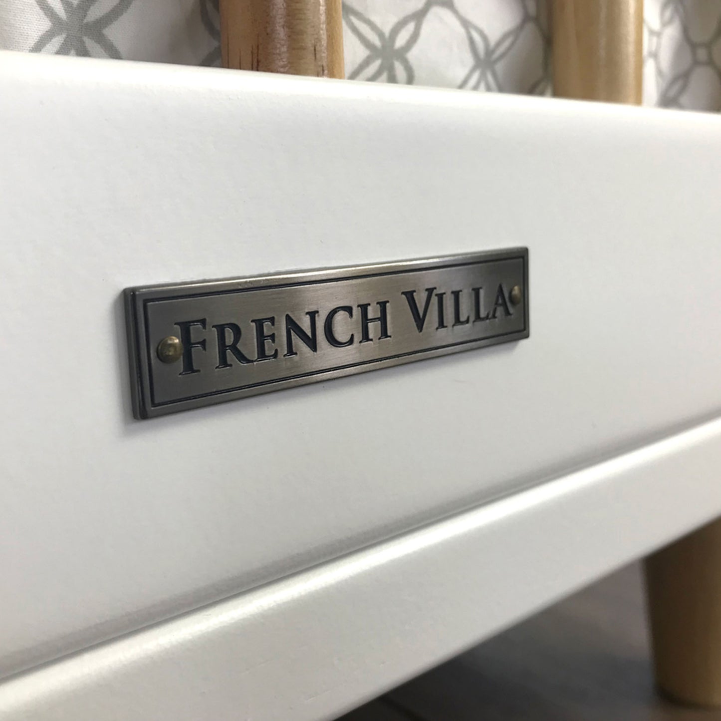 French Villa Baby - Boho Baby Cot - White - Wooden