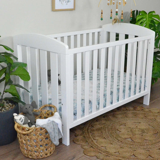 French Villa Baby - Marcel Baby Cot - White - Wooden