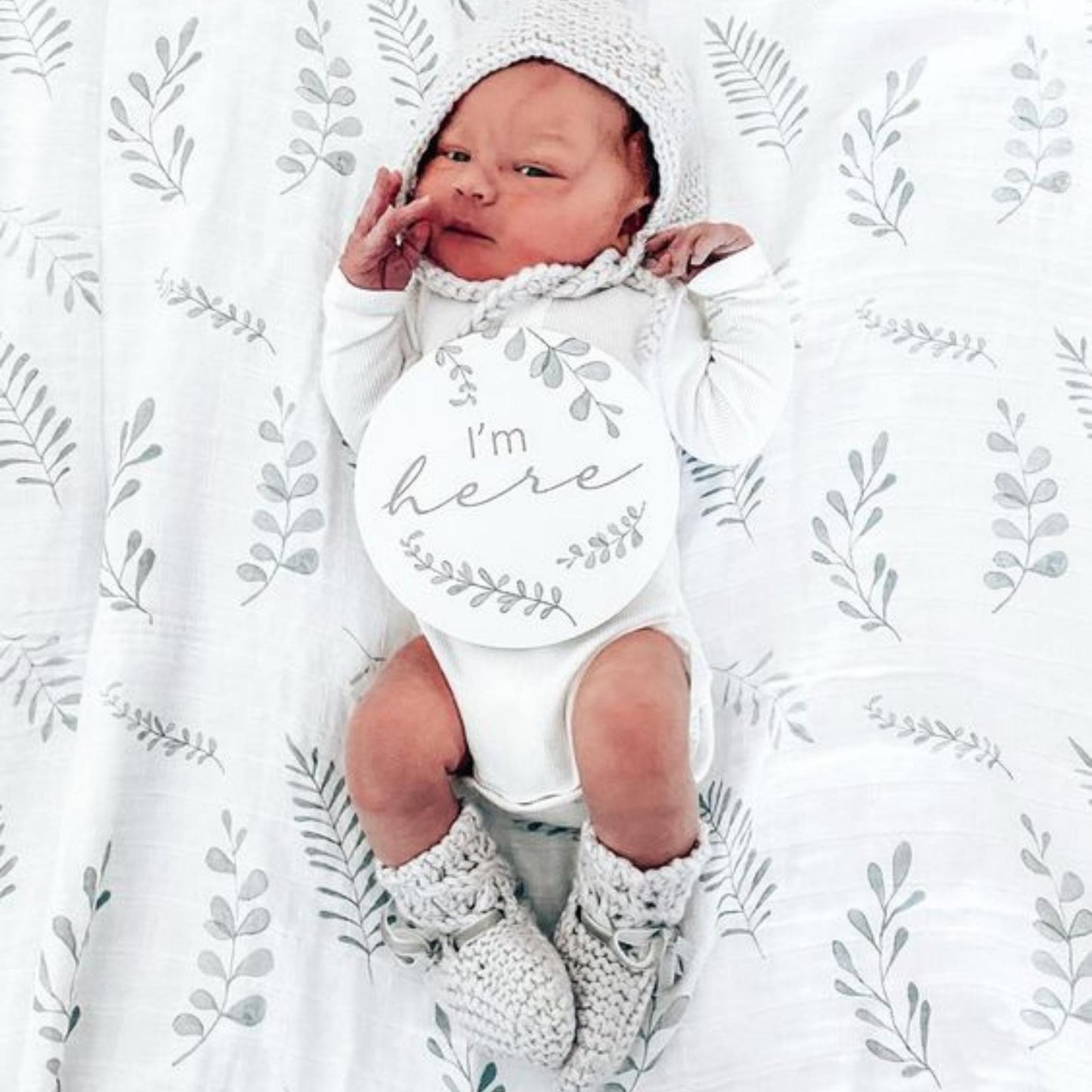 Wild Fern | Organic Cotton Muslin Wrap