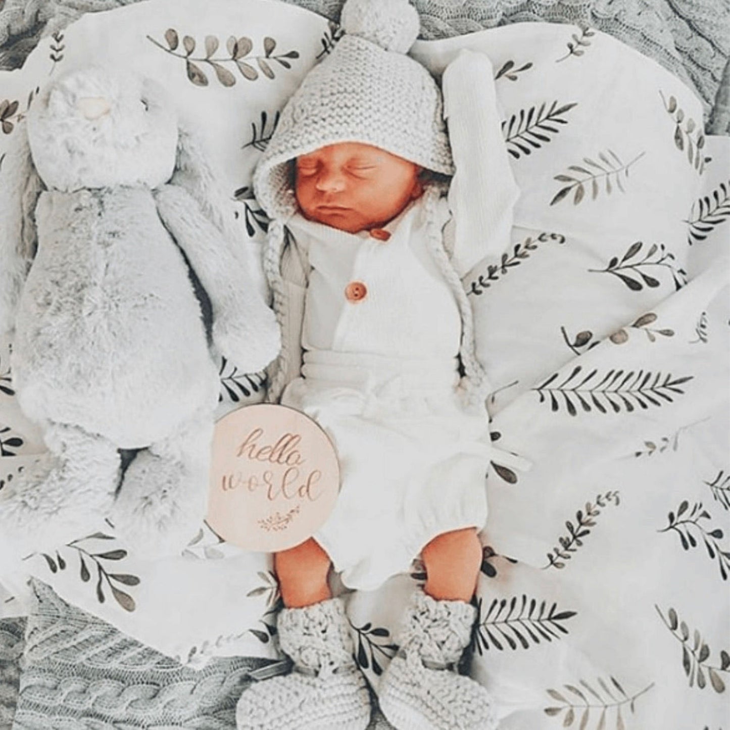 Wild Fern | Organic Cotton Muslin Wrap