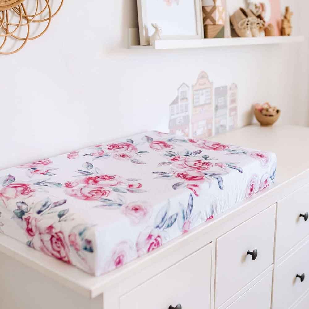 Lilac Skies | Baby Bassinet Sheet - Change Mat Cover