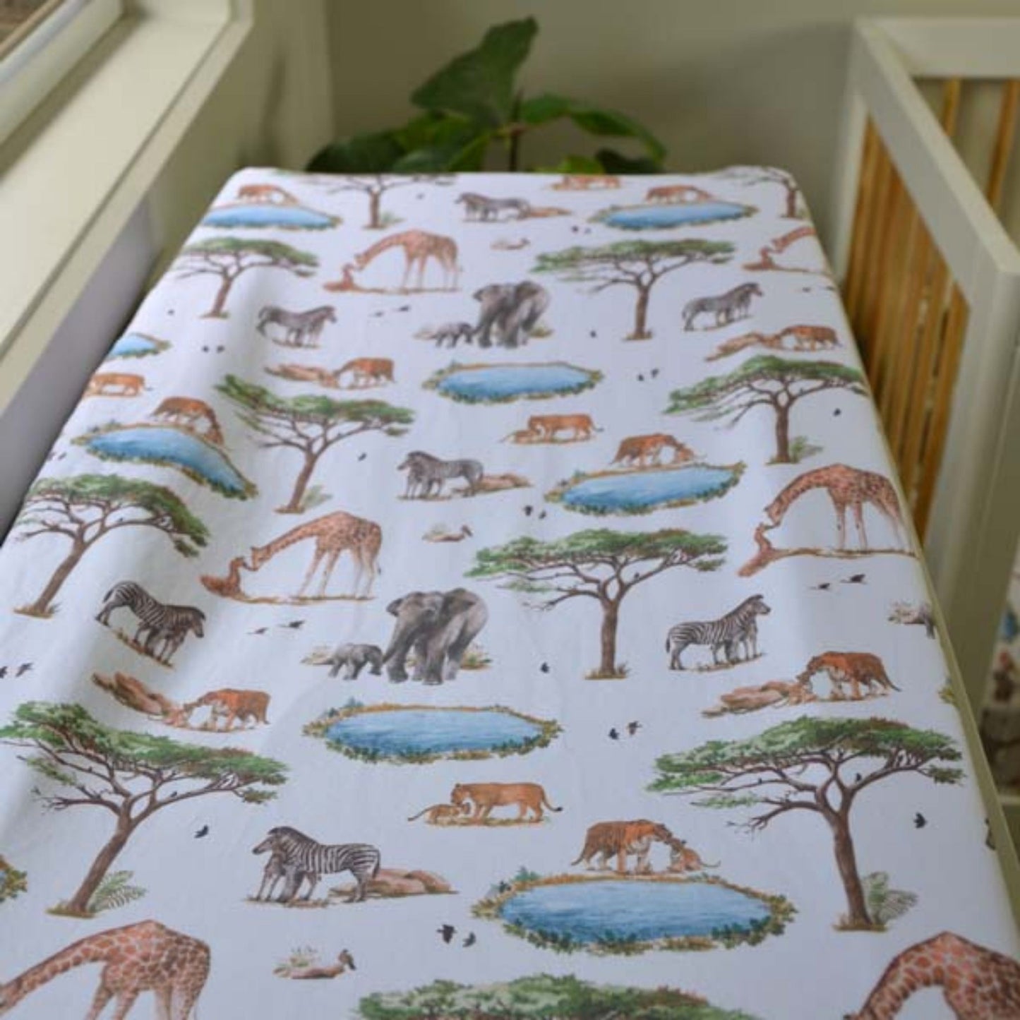 African Safari | Baby Bassinet Sheet - Change Pad Cover