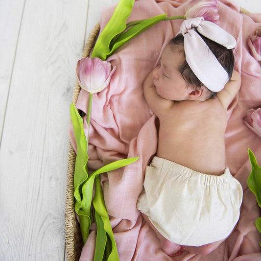 Pink | Organic Cotton Muslin Wrap