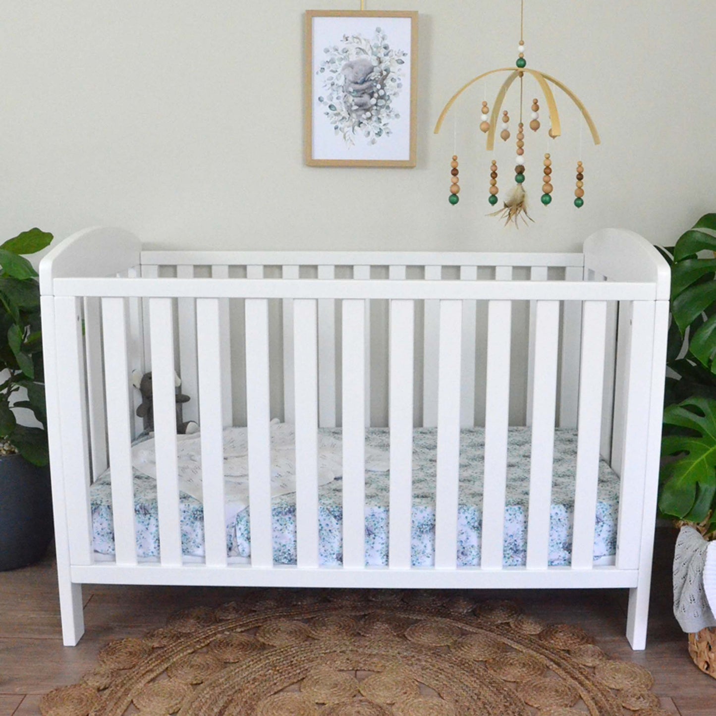 French Villa Baby - Marcel Baby Cot - White - Wooden